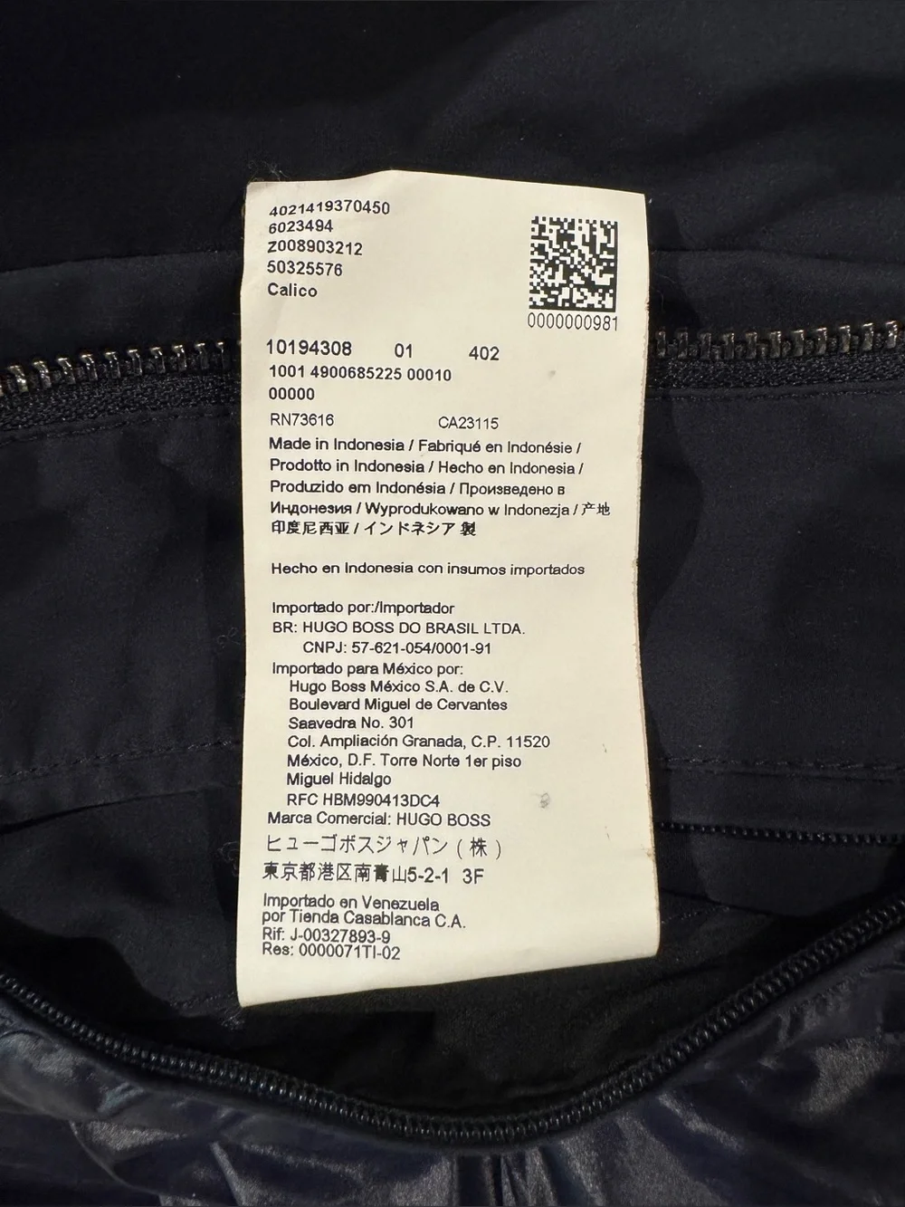 Hugo Boss Calico Men's Military Field Jacket in Dark Navy, 40R